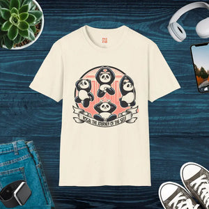 Panda Journey Unisex Ring-spun Cotton Animal Lovers Tee - Dipaliz - s / Natural - T-shirts