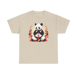 Panda Yoga Unisex Deluxe Tee - Combed Ringspun Cotton - Dipaliz - T-shirts