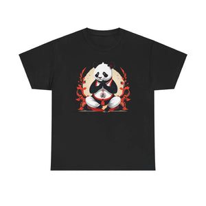Panda Yoga Unisex Deluxe Tee - Combed Ringspun Cotton - Dipaliz - T-shirts