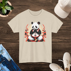 Panda Yoga Unisex Deluxe Tee - Combed Ringspun Cotton - Dipaliz - T-shirts
