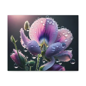Canvas - Vibrant Pansy Gallery Wraps Artist Grade Cotton - Dipaliz 14″ x 11″ / 1.25’’