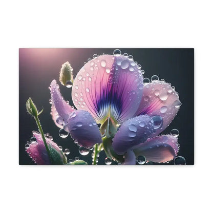 Vibrant Pansy Canvas Gallery Wraps: Transform your Space - 18″ x 12″ / 1.25’’