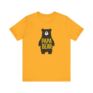 Papa Bear Tapered Fit Tee - Comfiest Unisex - Dipaliz - T-shirts