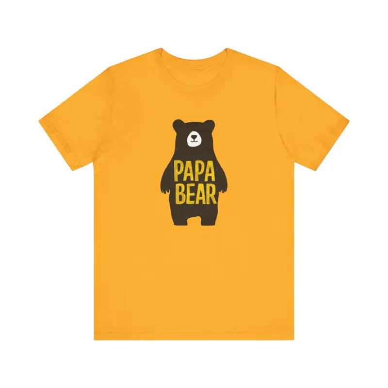 Papa Bear Comfiest Unisex Tee: Soft Ribbed and Timeless - T-shirt