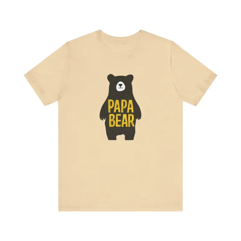 Papa Bear Comfiest Unisex Tee: Soft Ribbed and Timeless - T-shirt