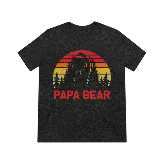 Papa Bear’s Trendy Triblend Tee: Elevate Your Style! - T-shirt