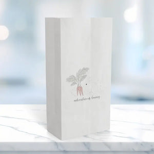 Paper Gift Bag - Rustic Carrot Farmers Market Tote - Dipaliz - 6.25’’ x 12.5’’ / White / Gifts Online