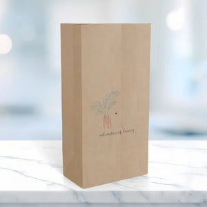 Paper Gift Bag - Rustic Carrot Farmers Market Tote - Dipaliz - 6.25’’ x 12.5’’ / Kraft / Gifts Online