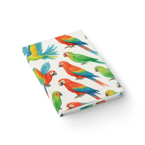 Parakeets Garden Journal - Colorful Watercolor Notebook - Dipaliz - Notebooks & Notepads