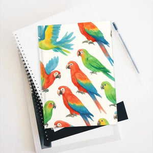 Parakeets Garden Journal - Colorful Watercolor Notebook - Dipaliz - Notebooks & Notepads