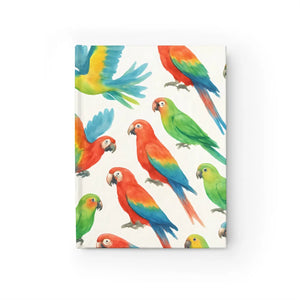 Vibrant Parakeets Garden Journal - Watercolor Notebook - Dipaliz - Notebooks & Notepads