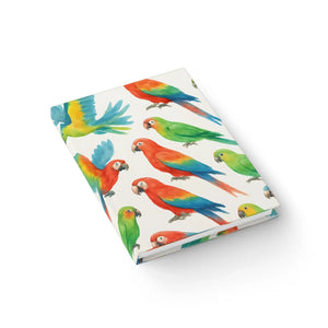 Vibrant Parakeets Garden Journal - Watercolor Notebook - Dipaliz - Notebooks & Notepads
