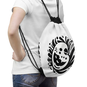 Black Outdoor Drawstring Bag - Beach Days - Dipaliz - Backpacks