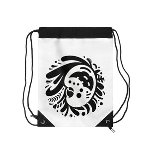 Black Outdoor Drawstring Bag - Beach Days - Dipaliz - Backpacks