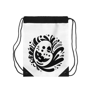 Black Outdoor Drawstring Bag - Beach Days - Dipaliz - Backpacks