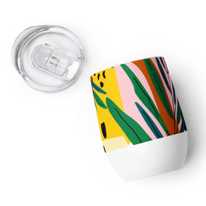 Wine Tumbler Colorful Abstract Pattern Spill Proof - Dipaliz - Tumblers