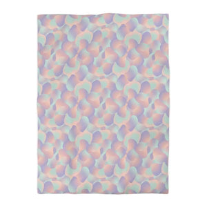 Microfiber Duvet Cover - Pastel Abstract Floral Pattern - Dipaliz - Covers