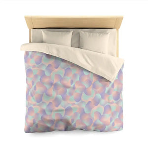 Microfiber Duvet Cover - Pastel Abstract Floral Pattern - Dipaliz - Covers