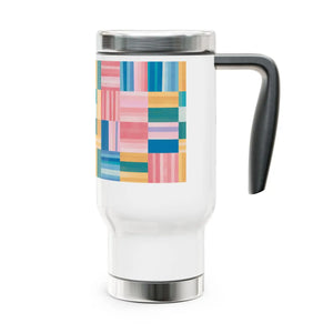 Chic Pastel Pattern Stainless Steel Travel Mug - Dipaliz - Mugs
