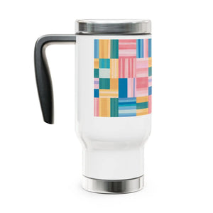 Chic Pastel Pattern Stainless Steel Travel Mug - Dipaliz - Mugs