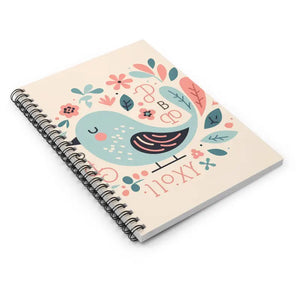 Paper Products - Pastel Bird Spiral Notebook - Creative Shopping Lists - Dipaliz one Size