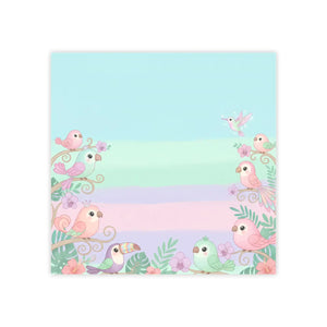 Pastel Bird Sticky Notes - Hand-drawn Tropical - Dipaliz
