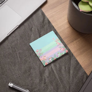 Pastel Bird Sticky Notes - Hand-drawn Tropical - Dipaliz