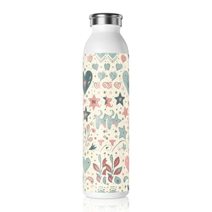 Pastel Water Bottle Modern Design Sleek Style - Dipaliz - 20oz / White - Bottles