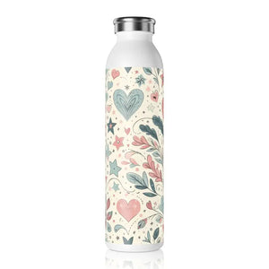Pastel Water Bottle Modern Design Sleek Style - Dipaliz - 20oz / White - Bottles
