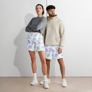 Pastel Cloud Unisex Athletic Shorts | Upf50+ Recycled Fabric Long - Xs