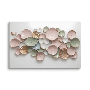 Pastel Lotus Canvas Art – Calming Energy Print - Dipaliz - Prints