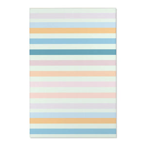 Pastel Colored Stripes – Polyester Chenille - Dipaliz - Rugs
