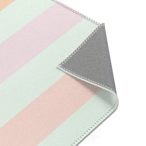 Pastel Colored Stripes – Polyester Chenille - Dipaliz - Rugs