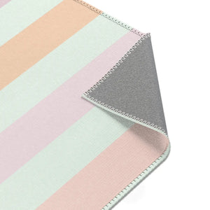 Pastel Colored Stripes – Polyester Chenille - Dipaliz - Rugs