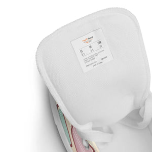 Pastel Cow Print High Tops – Colorful Fashion - Dipaliz - Sneakers