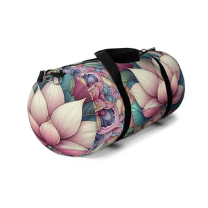 Vibrant Floral Fun Duffel Bag - Polyester Travel - Dipaliz - Bags