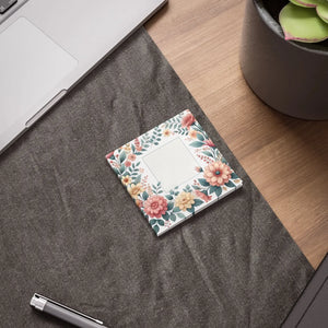 Pastel Floral Sticky Notes - Premium Paper - Dipaliz