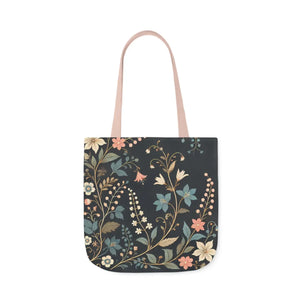 Chic Pastel Floral Canvas Tote - High Quality Polyester - Dipaliz - Bags