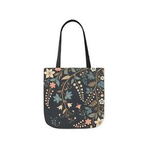 Chic Pastel Floral Canvas Tote - Stylish Everyday Bag - Dipaliz - Bags