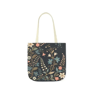 Chic Pastel Floral Canvas Tote - Stylish Everyday Bag - Dipaliz - Bags