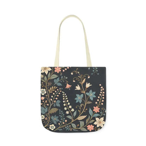 Chic Pastel Floral Canvas Tote - Stylish Everyday Bag - Dipaliz - 18’’ × / Beige - Bags