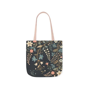 Chic Pastel Floral Canvas Tote - Stylish Everyday Bag - Dipaliz - Bags