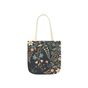 Chic Pastel Floral Canvas Tote - Stylish Everyday Bag - Dipaliz - Bags