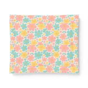 Pastel Floral Cotton Comforter – Oeko-tex - Dipaliz - Quilts & Comforters