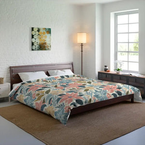 Dreamy Pastel Floral Comforter - Cozy Warm Bedding - Dipaliz - 104’’ × 88’’ - Quilts & Comforters