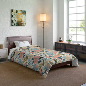 Dreamy Pastel Floral Comforter - Cozy Warm Bedding - Dipaliz - Quilts & Comforters