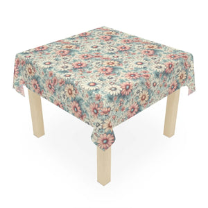 Pastel Floral Pink Tablecloth – One-sided Print - Dipaliz - Tablecloths