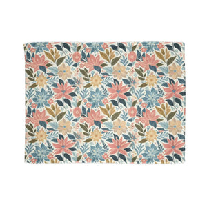 Soft Pastel Floral Blankets – Minky Polyester - Dipaliz