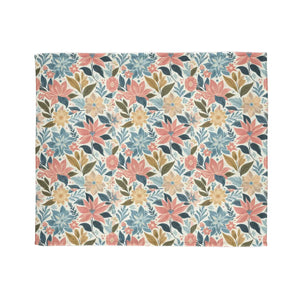 Soft Pastel Floral Blankets – Minky Polyester - Dipaliz