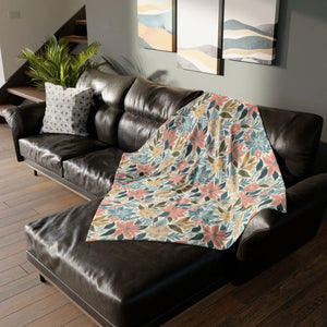 Soft Pastel Floral Blankets – Minky Polyester - Dipaliz